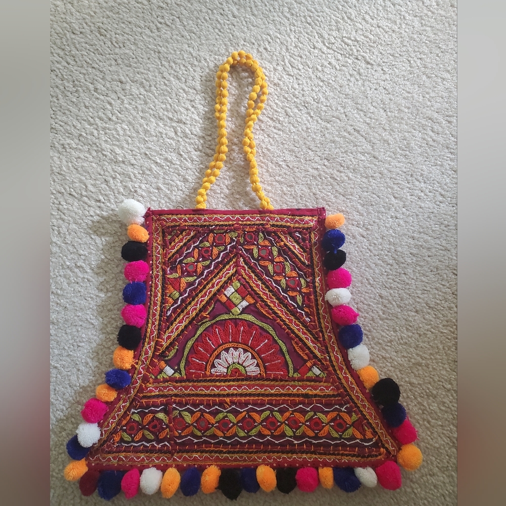 Colorful Embroidered Mini Bag